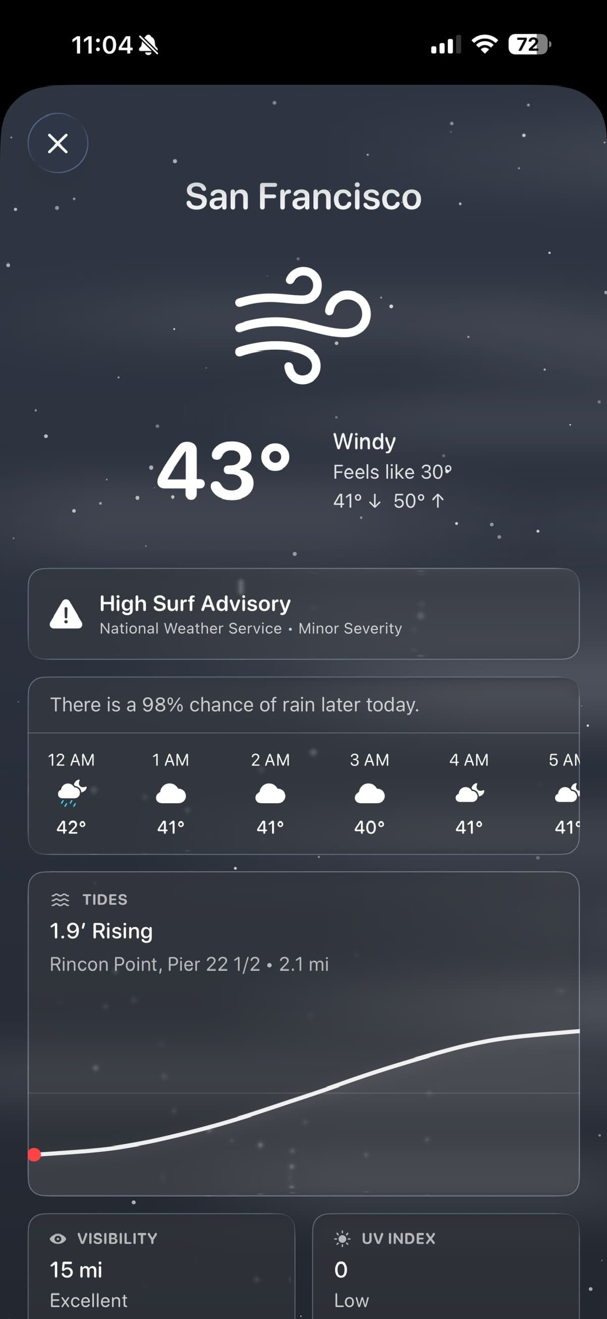 Weather screenshot